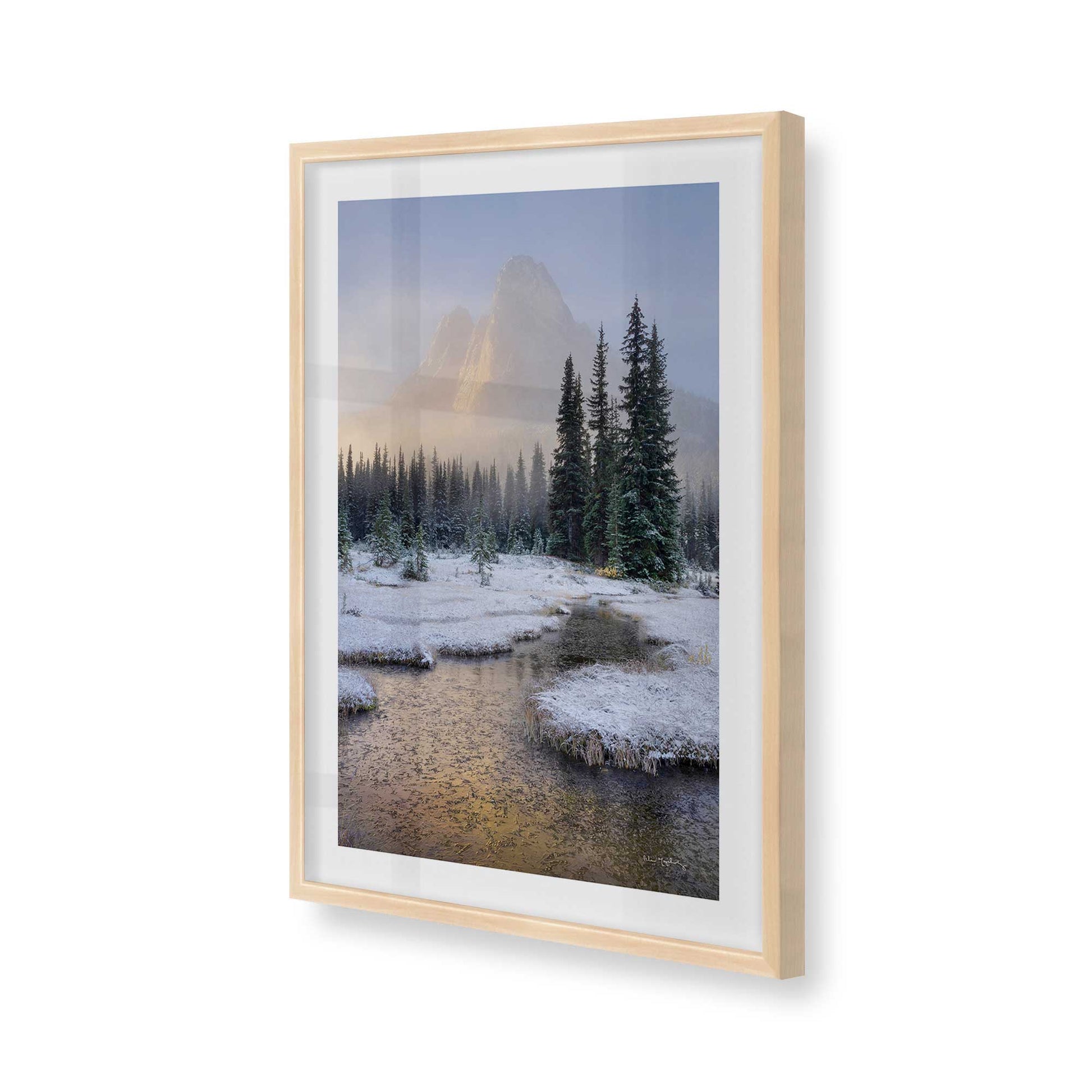 [Color:Raw Maple], Picture of art in a Raw Maple frame of the corner