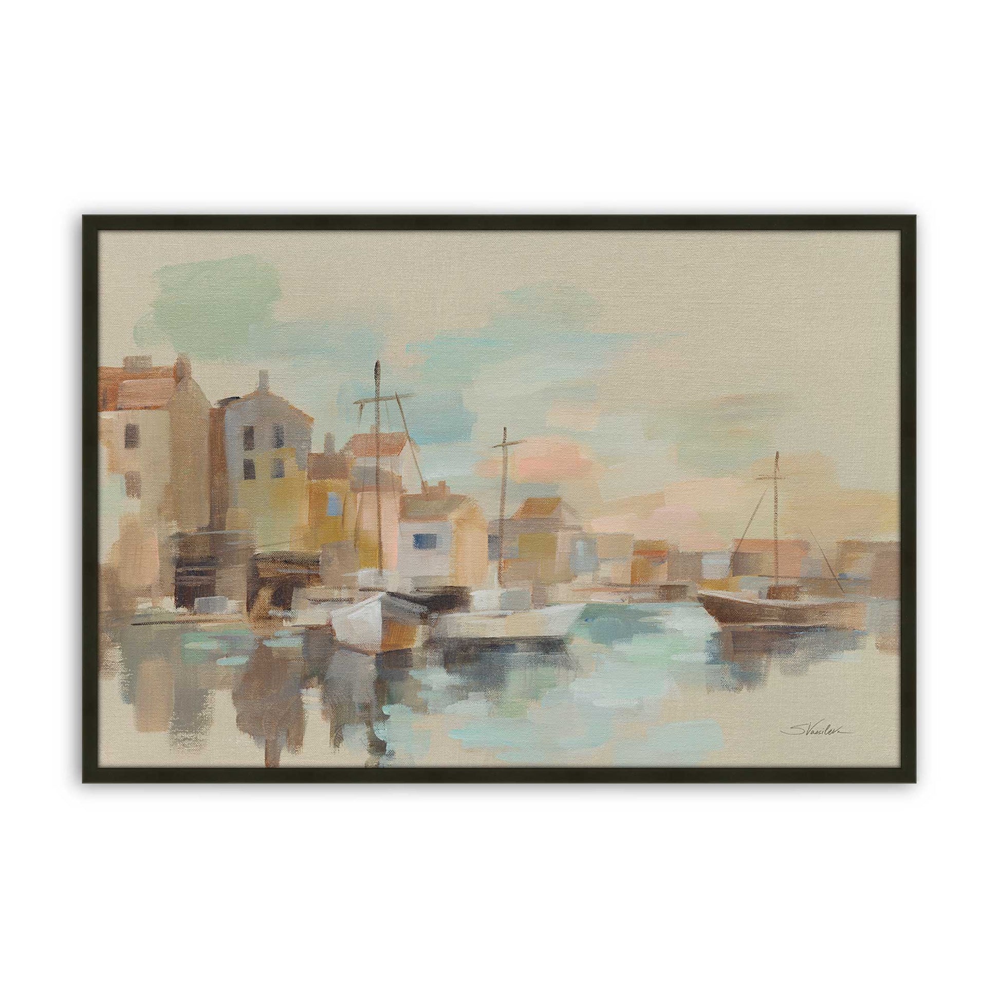 [Color:Satin Black], Picture of art in a Satin Black frame