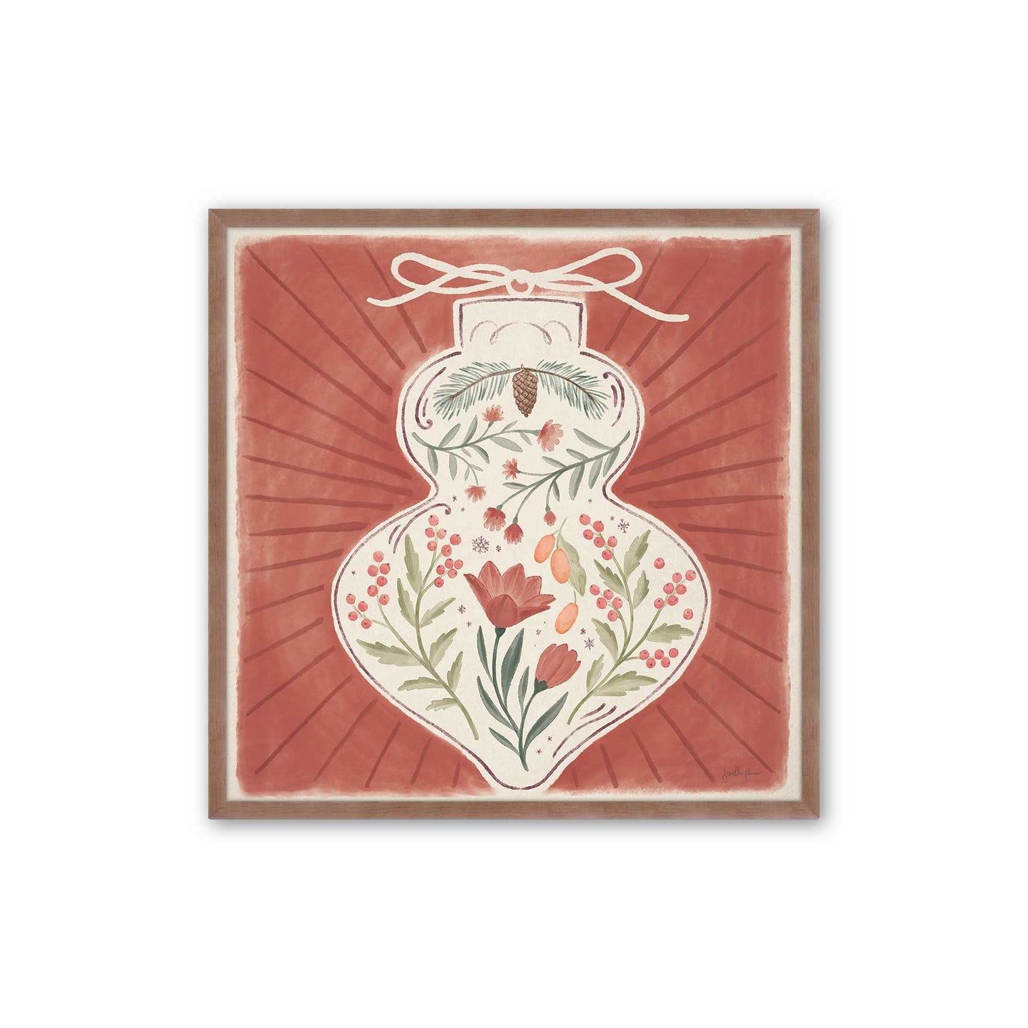 [Color:Powder Rose], Picture of art in a Powder Rose frame