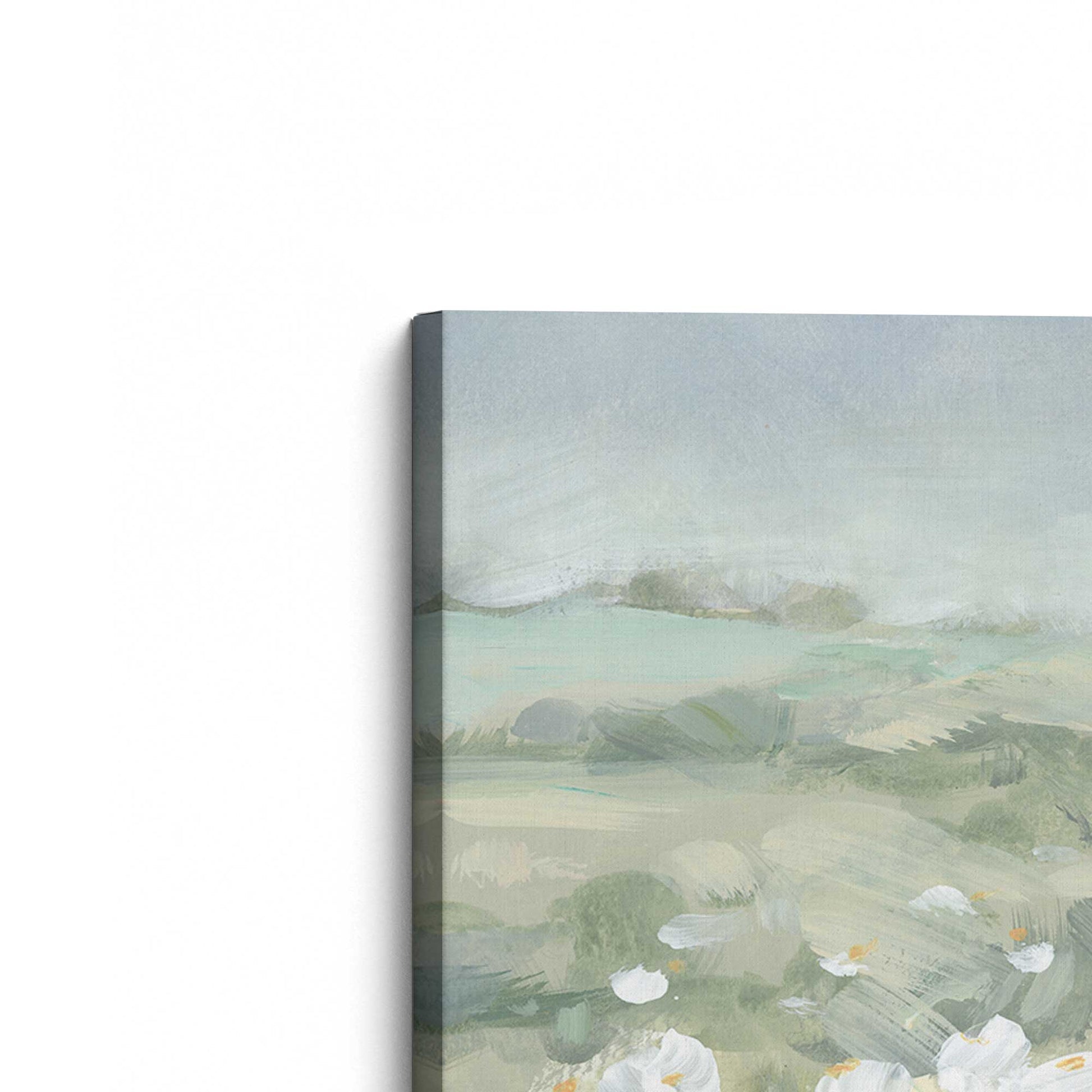 [Color:Stretched Canvas], Picture of the corner of the art