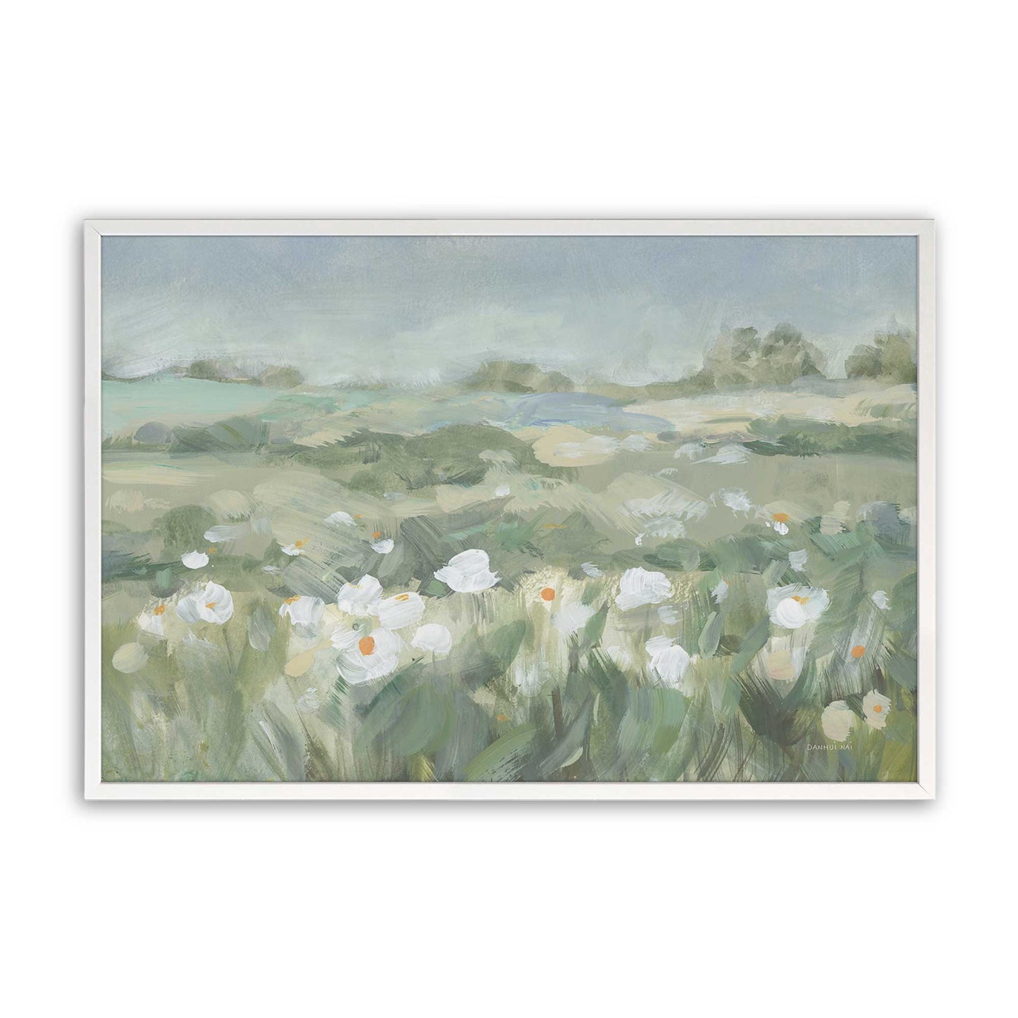 [Color:Opaque White], Picture of art in a Opaque White frame