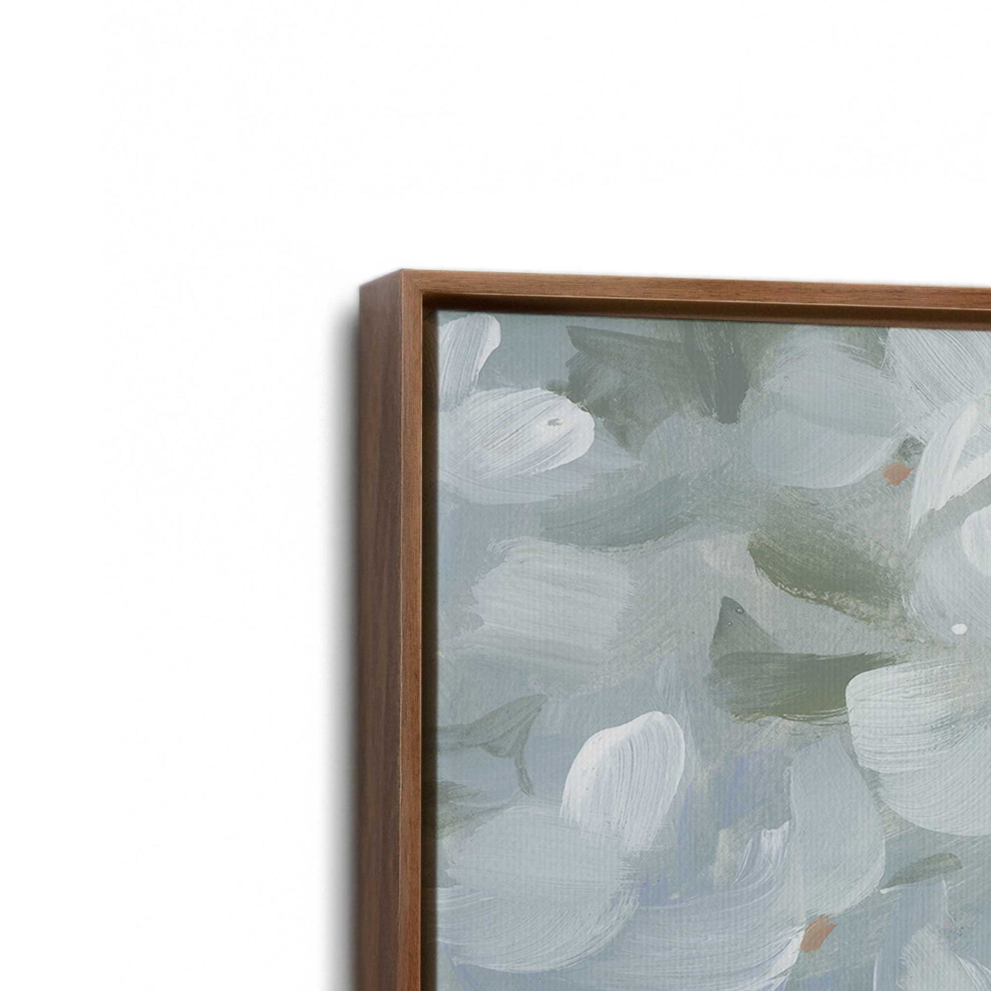 [Color:Walnut], Picture of art in a Walnut frame at an angle