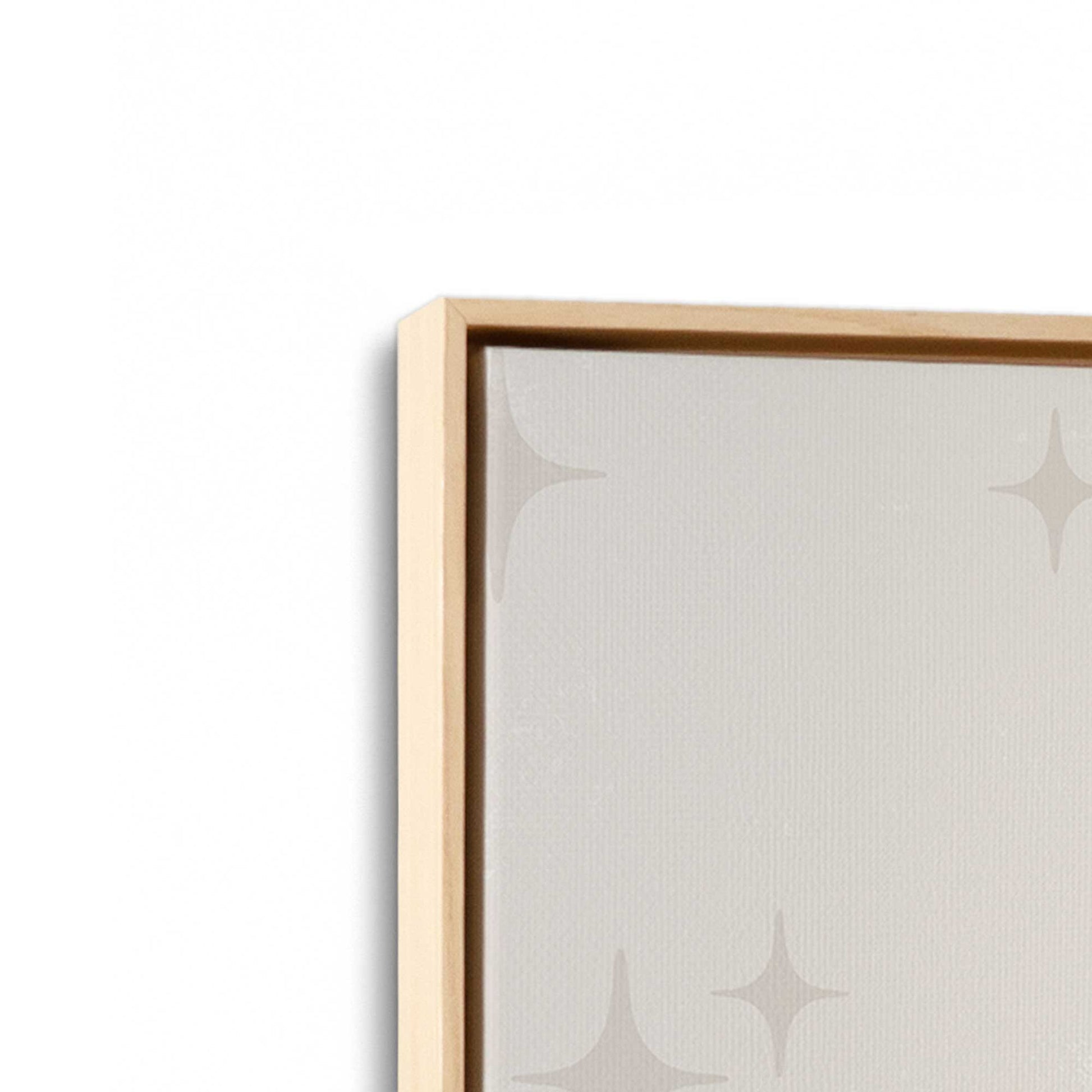 [Color:American Maple], Picture of art in a American Maple frame at an angle