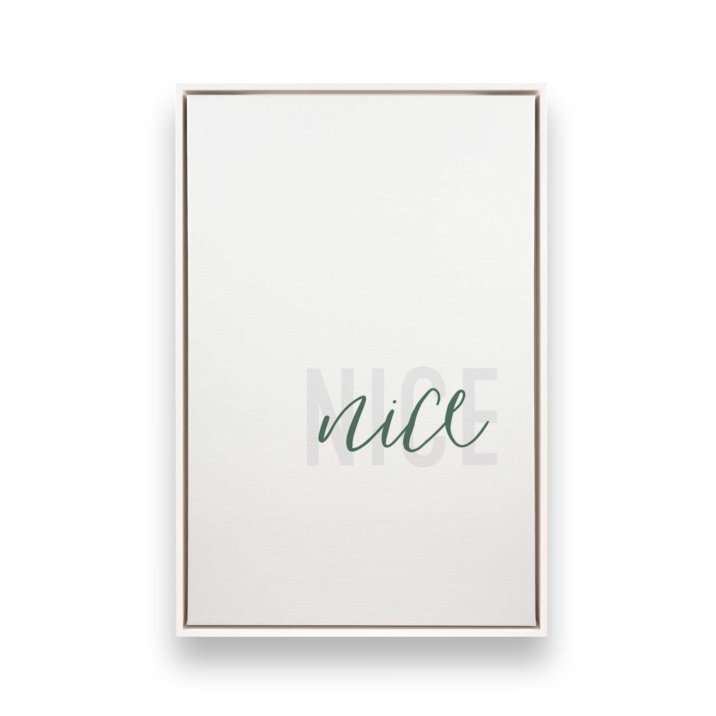 [Color:Opaque White], Picture of art in a White frame