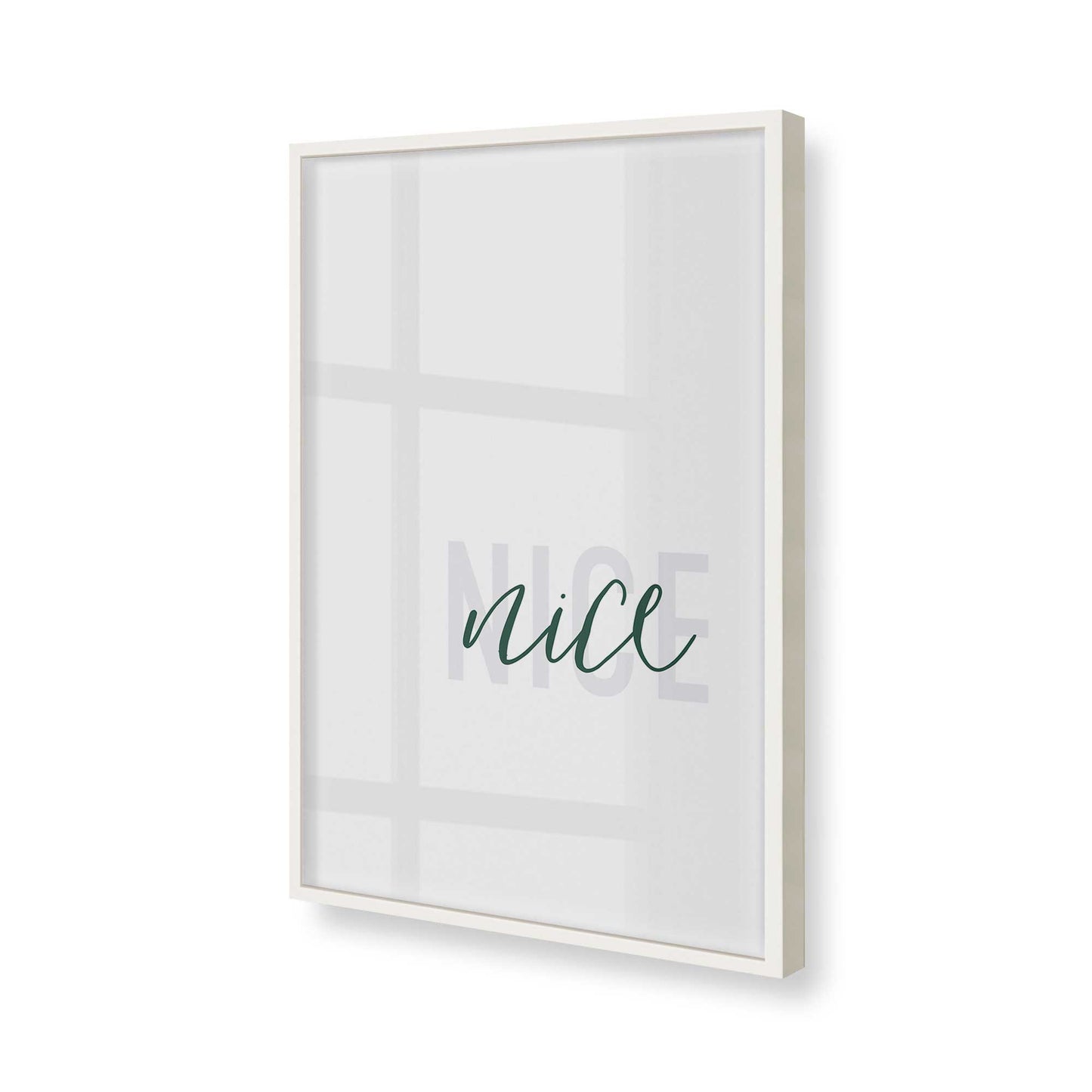 [Color:Opaque White], Picture of art in a Opaque White frame of the corner