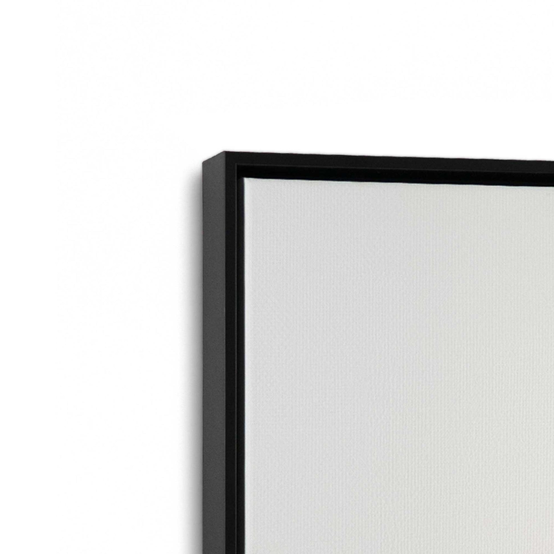 [Color:Satin Black], Picture of art in a Satin Black frame at an angle