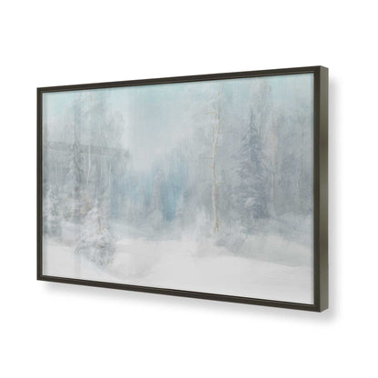 [Color:Satin Black], Picture of art in a Satin Black frame of the corner