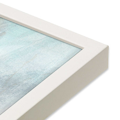 [Color:Opaque White], Picture of art in a Opaque White frame at an angle