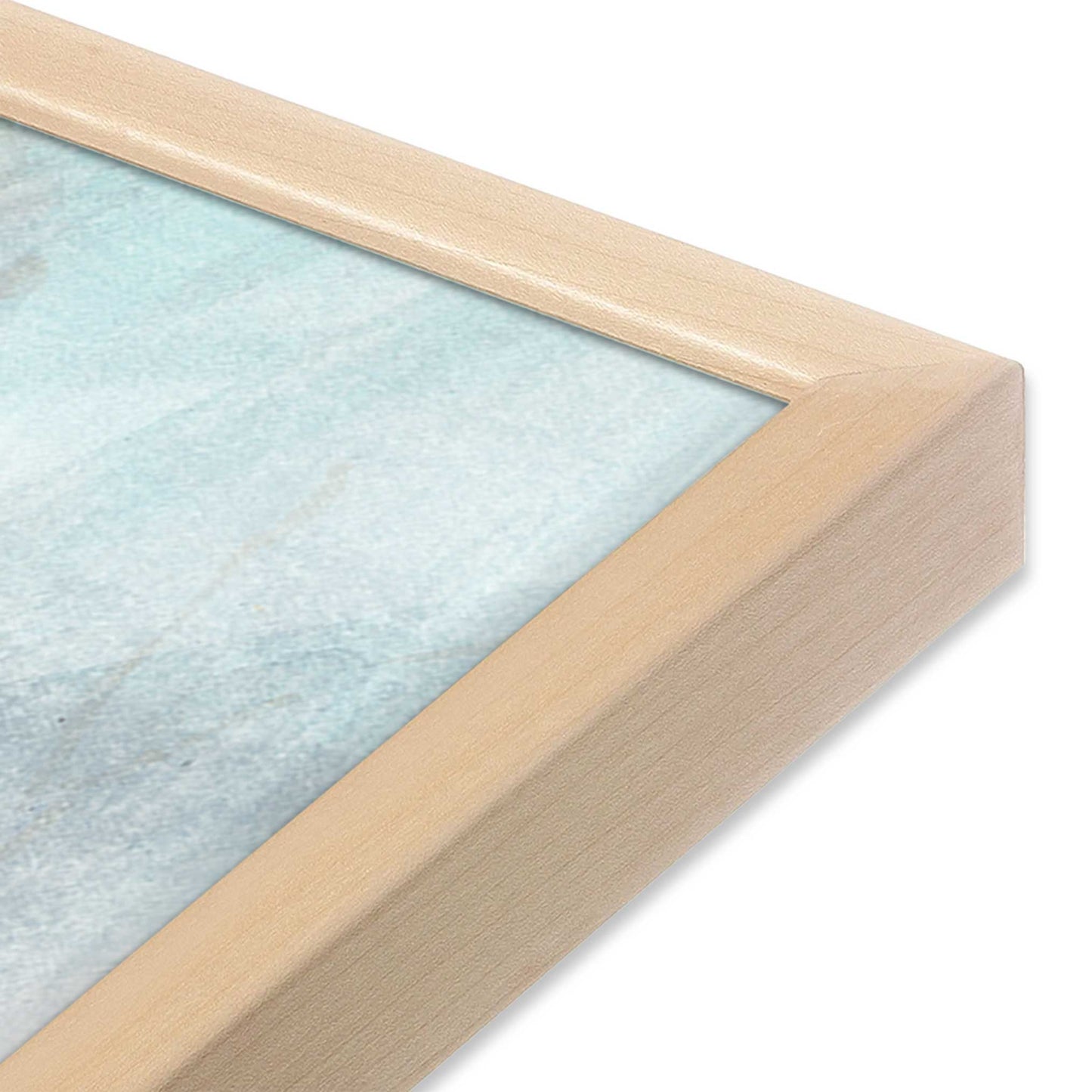 [Color:Raw Maple], Picture of art in a Raw Maple frame at an angle