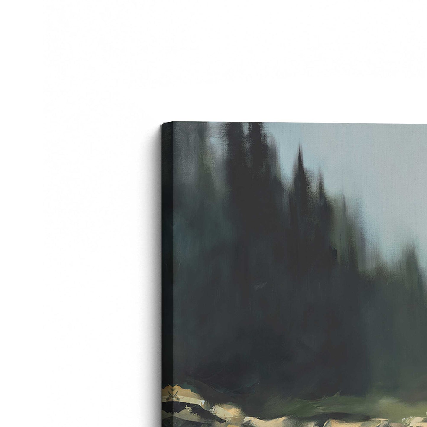 [Color:Stretched Canvas], Picture of the corner of the art
