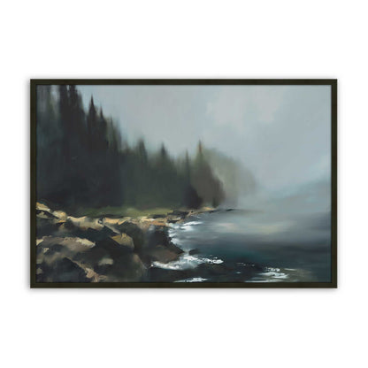 [Color:Satin Black], Picture of art in a Satin Black frame