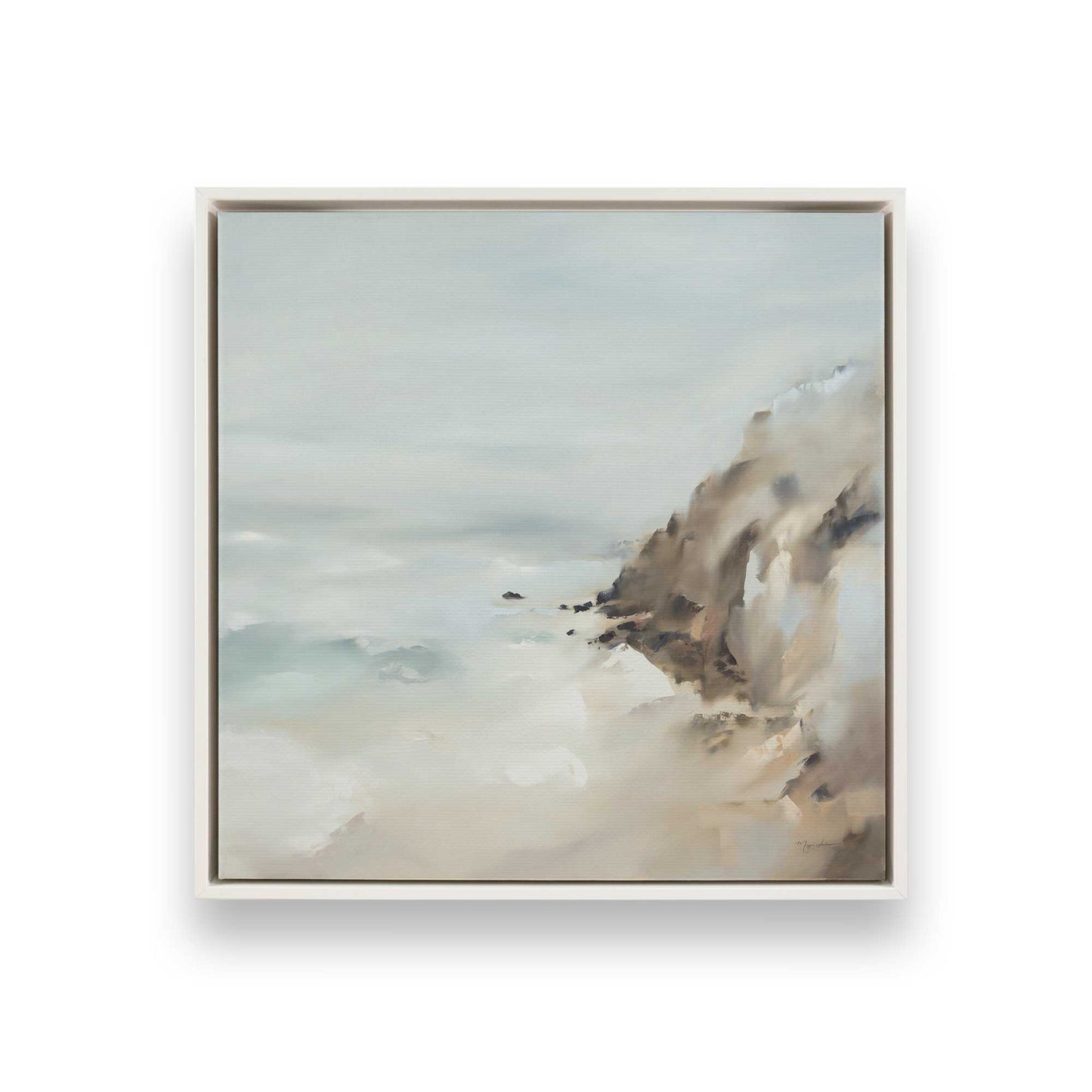 [Color:Opaque White], Picture of art in a White frame