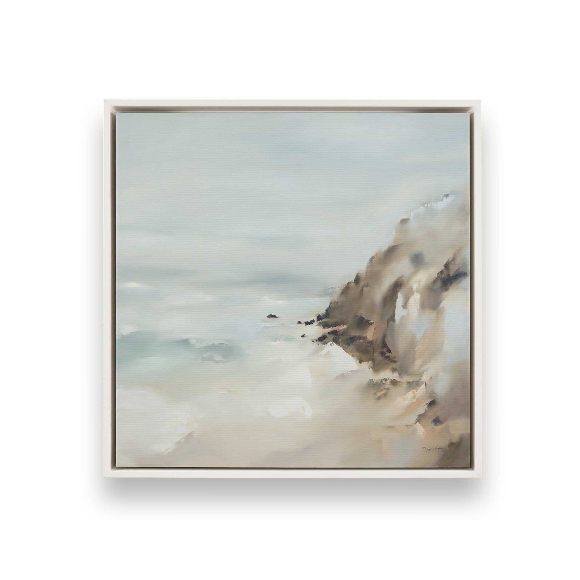 [Color:Opaque White], Picture of art in a White frame