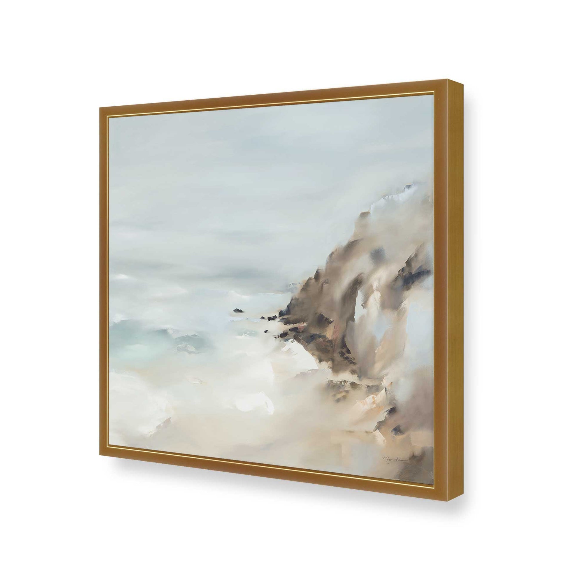 [Color:Polished Gold], Picture of art in a Polished Gold frame of the corner