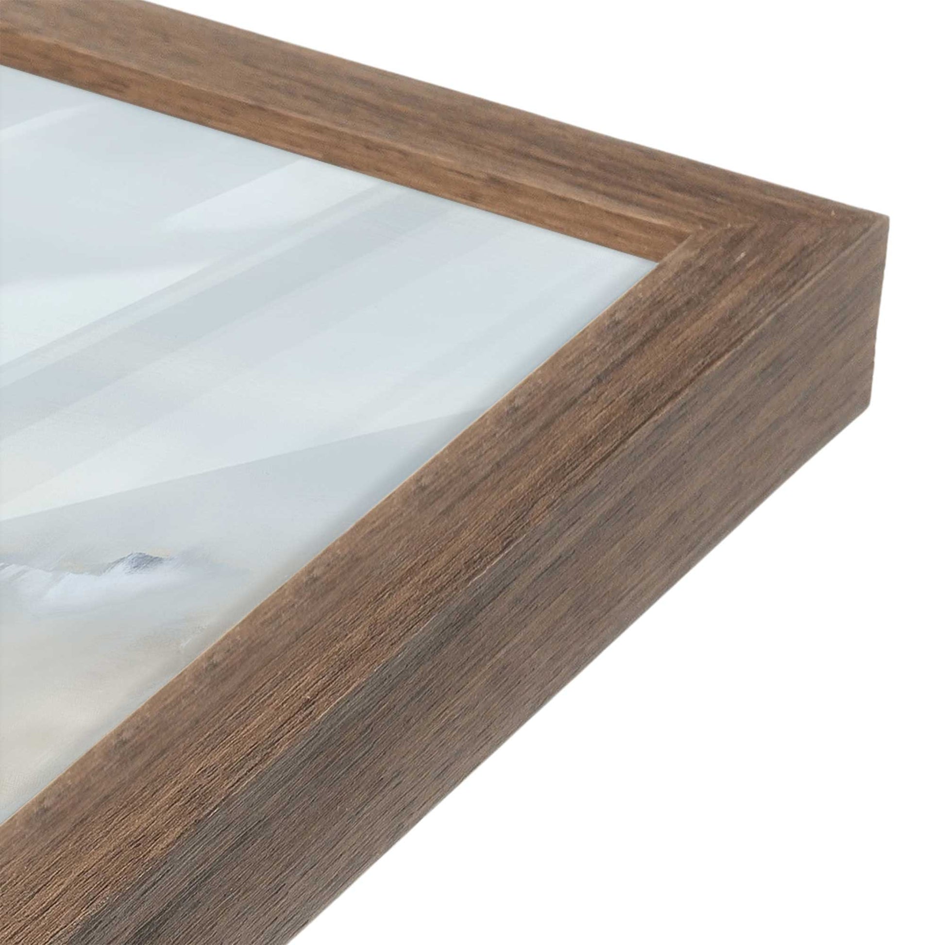 [Color:Walnut], Picture of art in a Walnut frame at an angle
