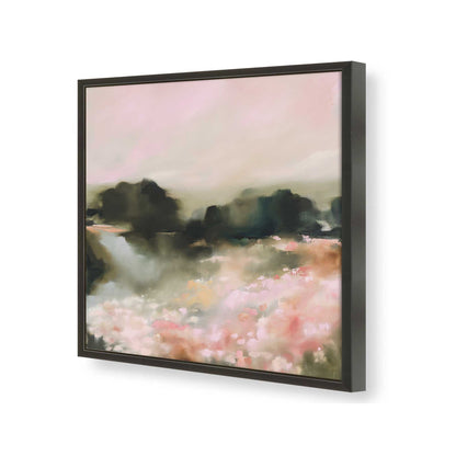 [Color:Satin Black], Picture of art in a Satin Black frame of the corner