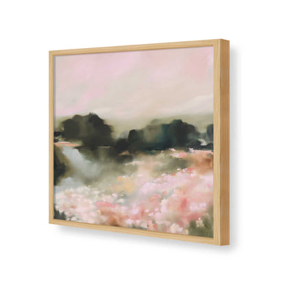 [Color:American Maple], Picture of art in a American Maple frame of the corner