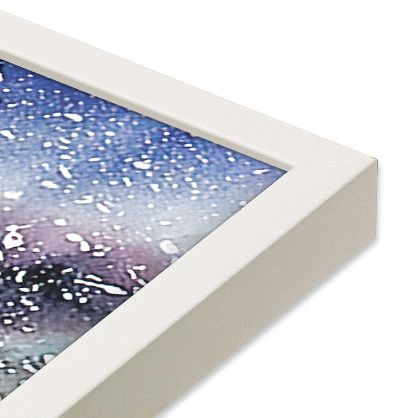 [Color:Opaque White], Picture of art in a Opaque White frame at an angle