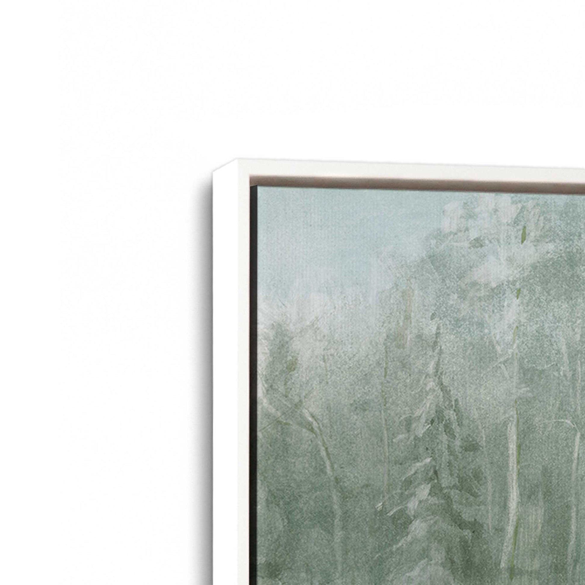 [Color:Opaque White], Picture of art in a White frame at an angle