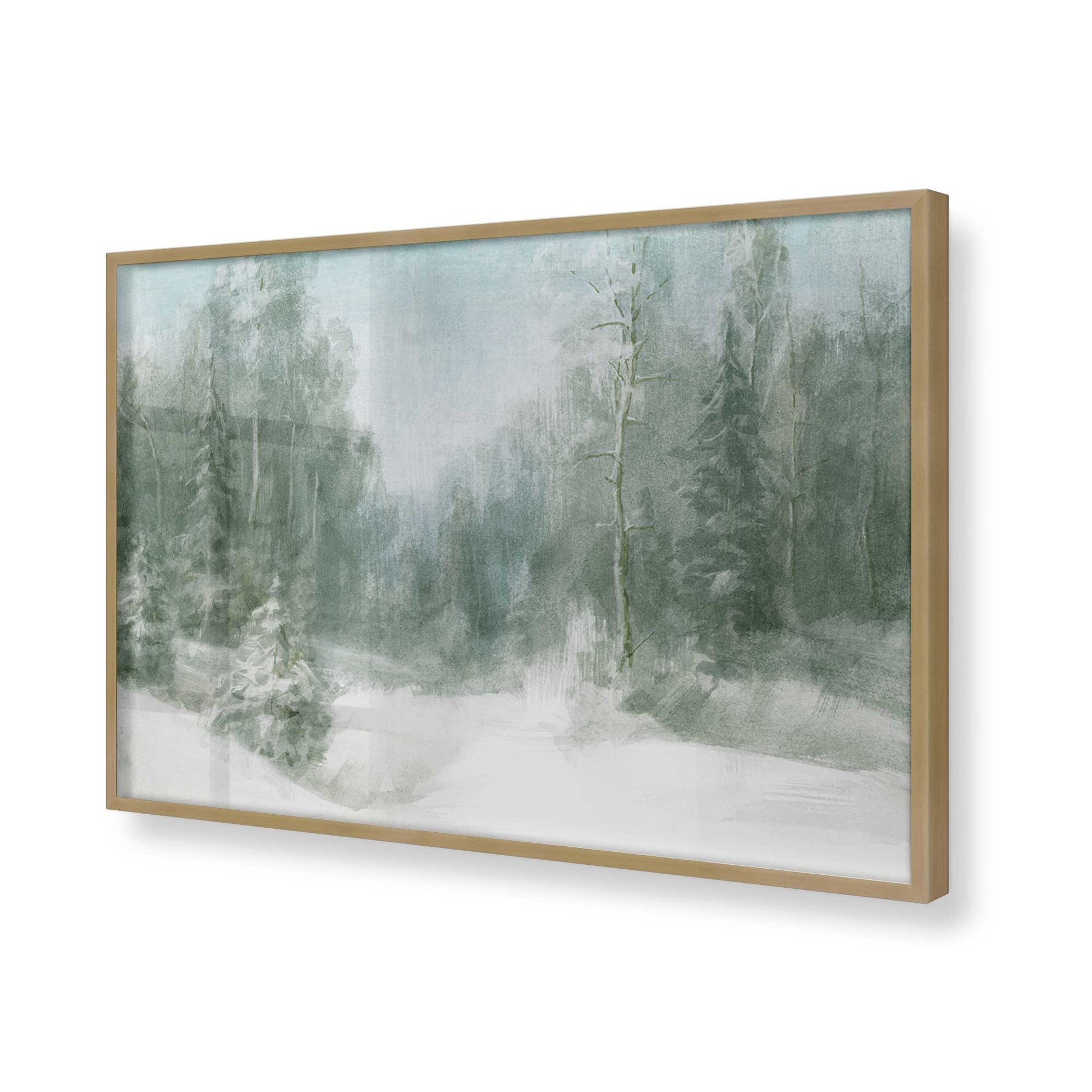 [Color:Brushed Gold], Picture of art in a Brushed Gold frame of the corner