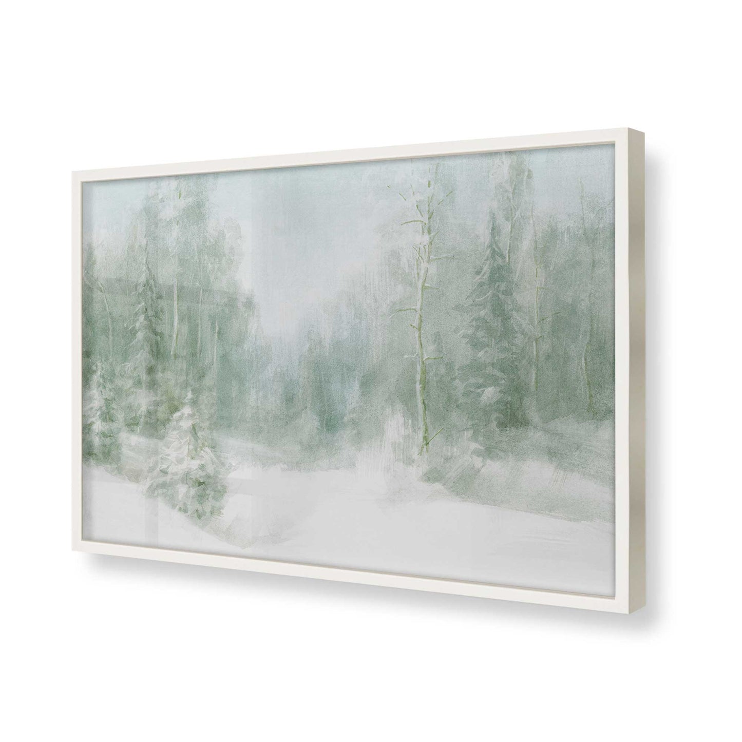 [Color:Opaque White], Picture of art in a Opaque White frame of the corner