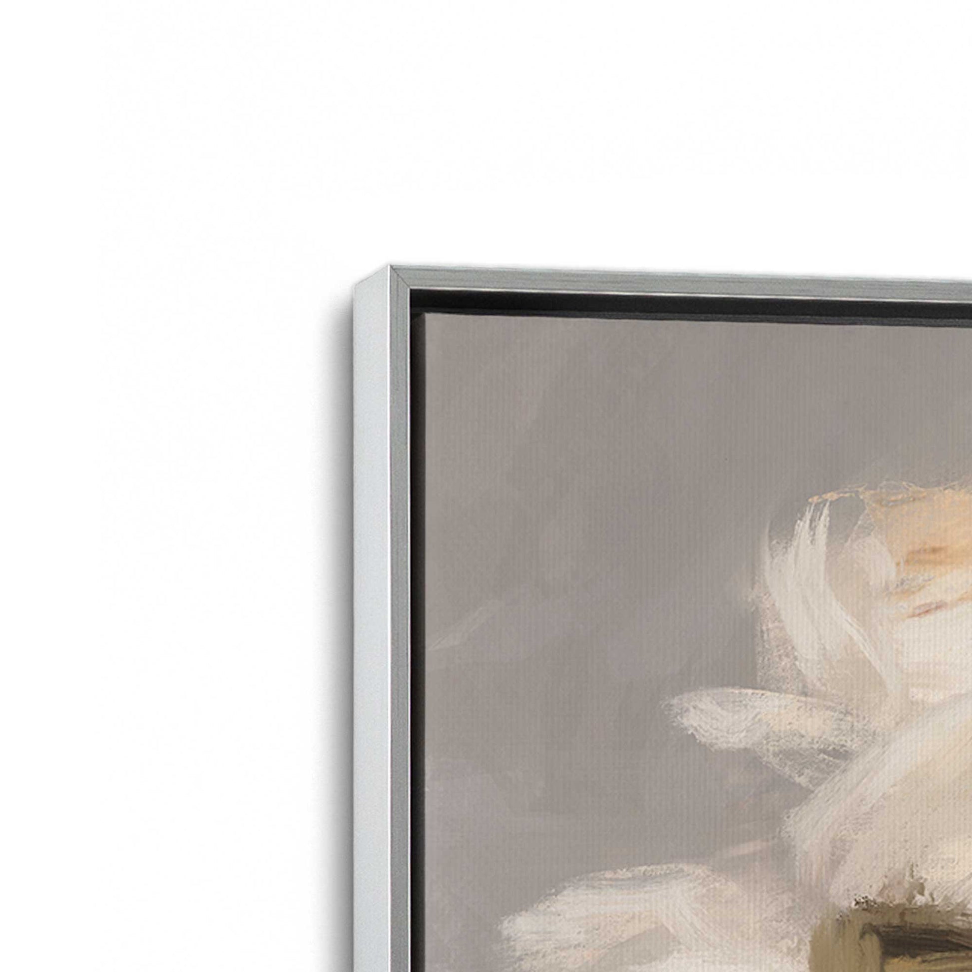 [Color:Polished Chrome], Picture of art in a Polished Chrome frame at an angle