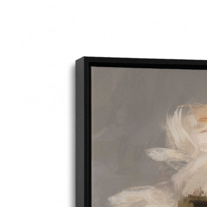 [Color:Satin Black], Picture of art in a Satin Black frame at an angle