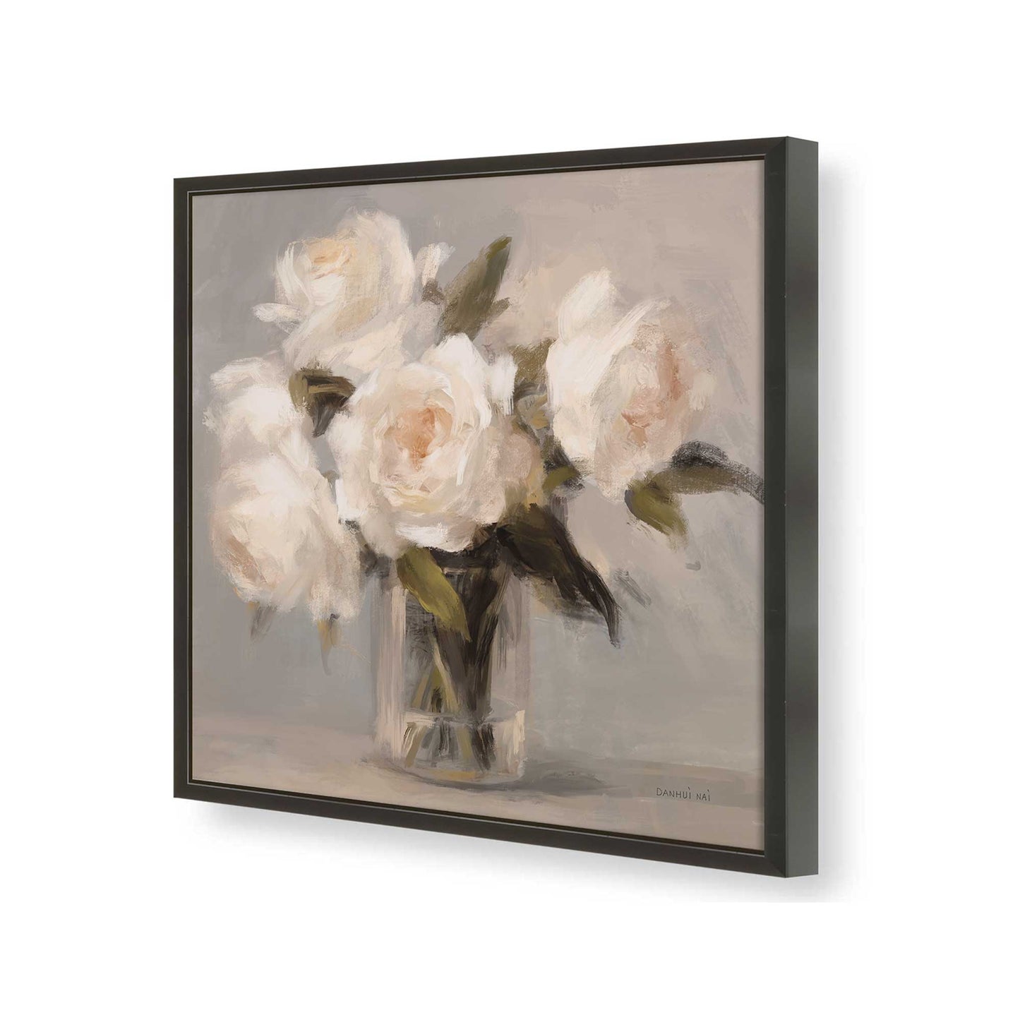 [Color:Satin Black], Picture of art in a Satin Black frame of the corner