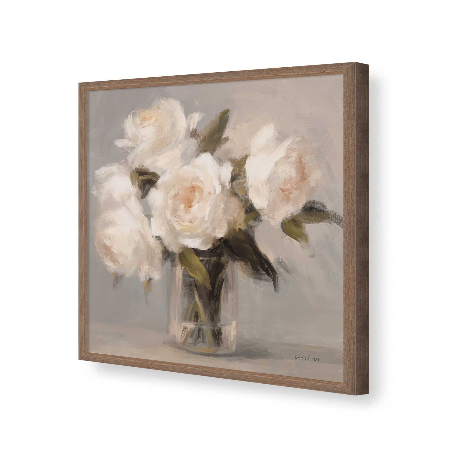 [Color:Walnut], Picture of art in a Walnut frame of the corner