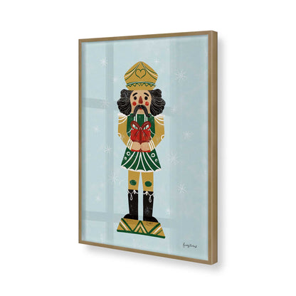 [Color:Brushed Gold], Picture of art in a Brushed Gold frame of the corner