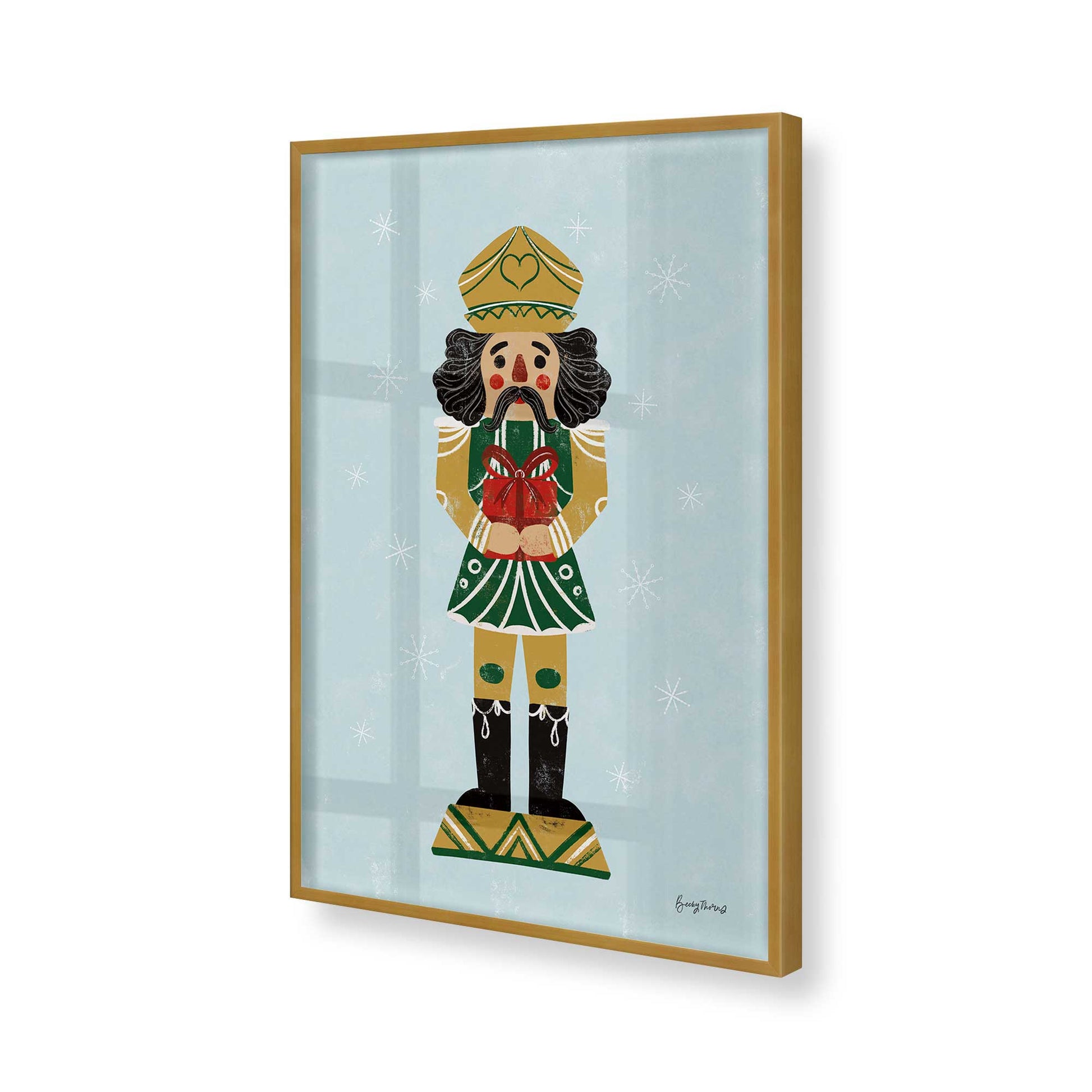 [Color:Polished Gold], Picture of art in a Polished Gold frame of the corner