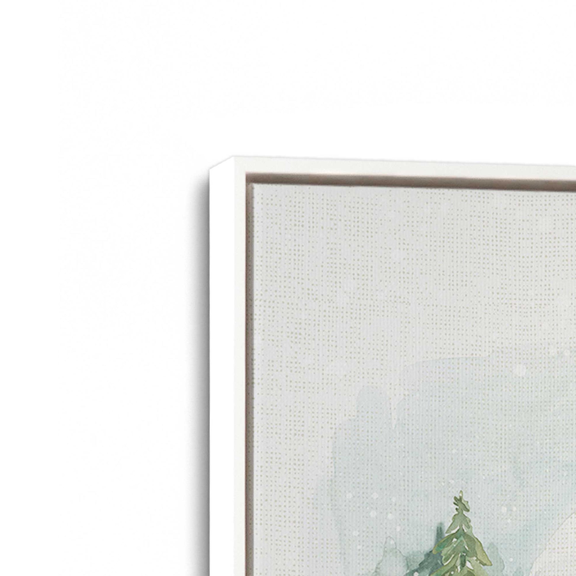 [Color:Opaque White], Picture of art in a White frame at an angle