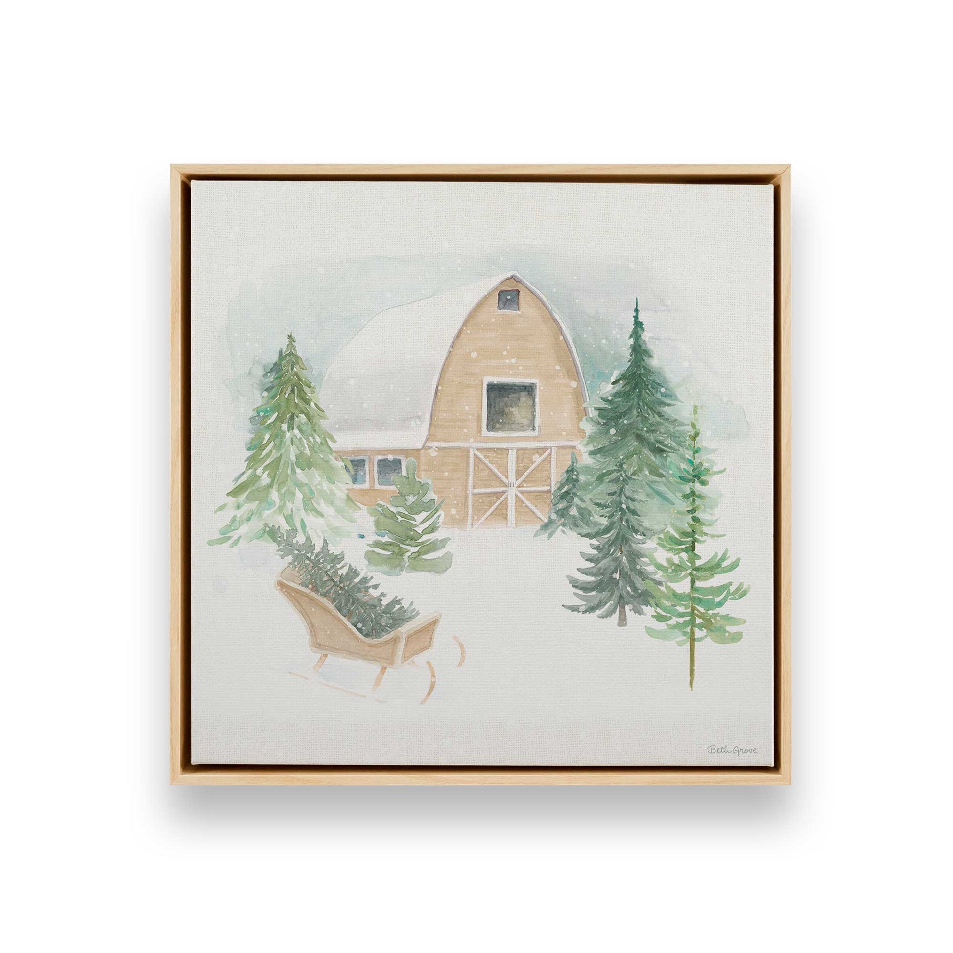 [Color:American Maple], Picture of art in a American Maple frame