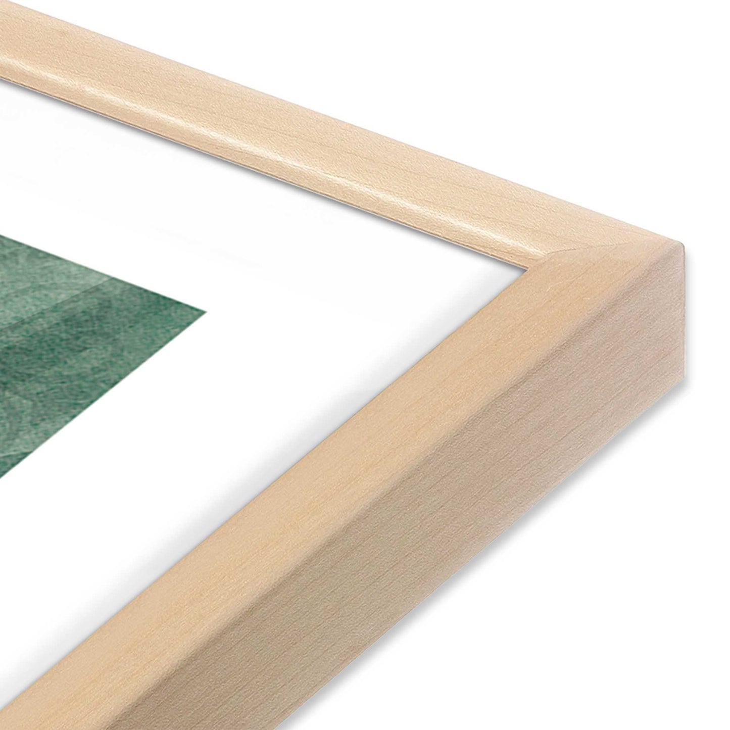 [Color:Raw Maple], Picture of art in a Raw Maple frame of the corner