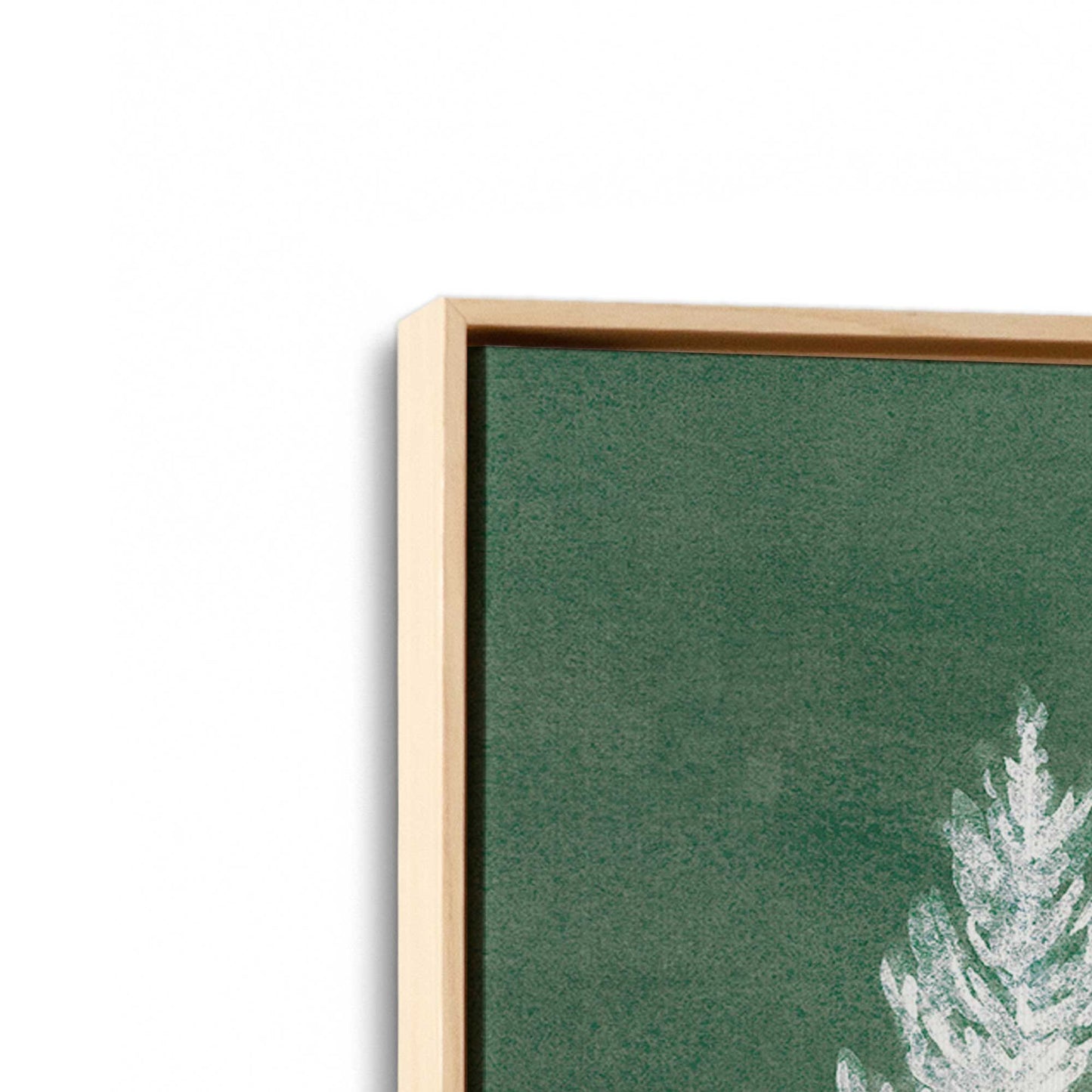 [Color:American Maple], Picture of art in a American Maple frame at an angle