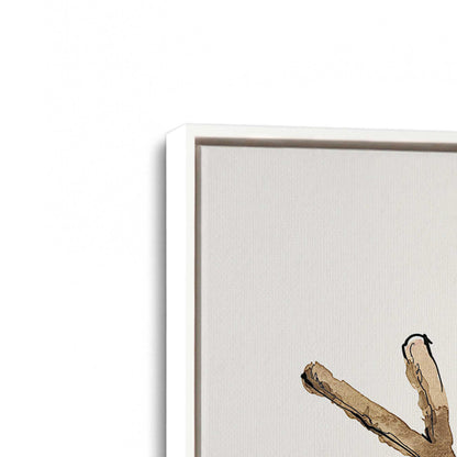 [Color:Opaque White], Picture of art in a White frame at an angle