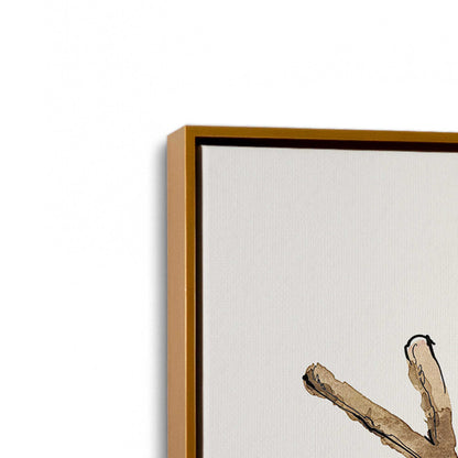 [Color:Polished Gold], Picture of art in a Polished Gold frame at an angle