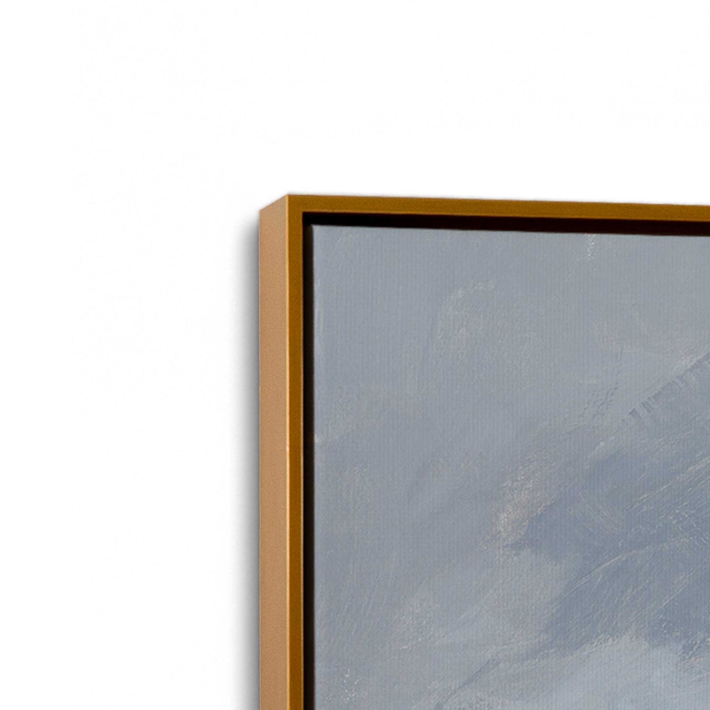 [Color:Polished Gold], Picture of art in a Polished Gold frame at an angle