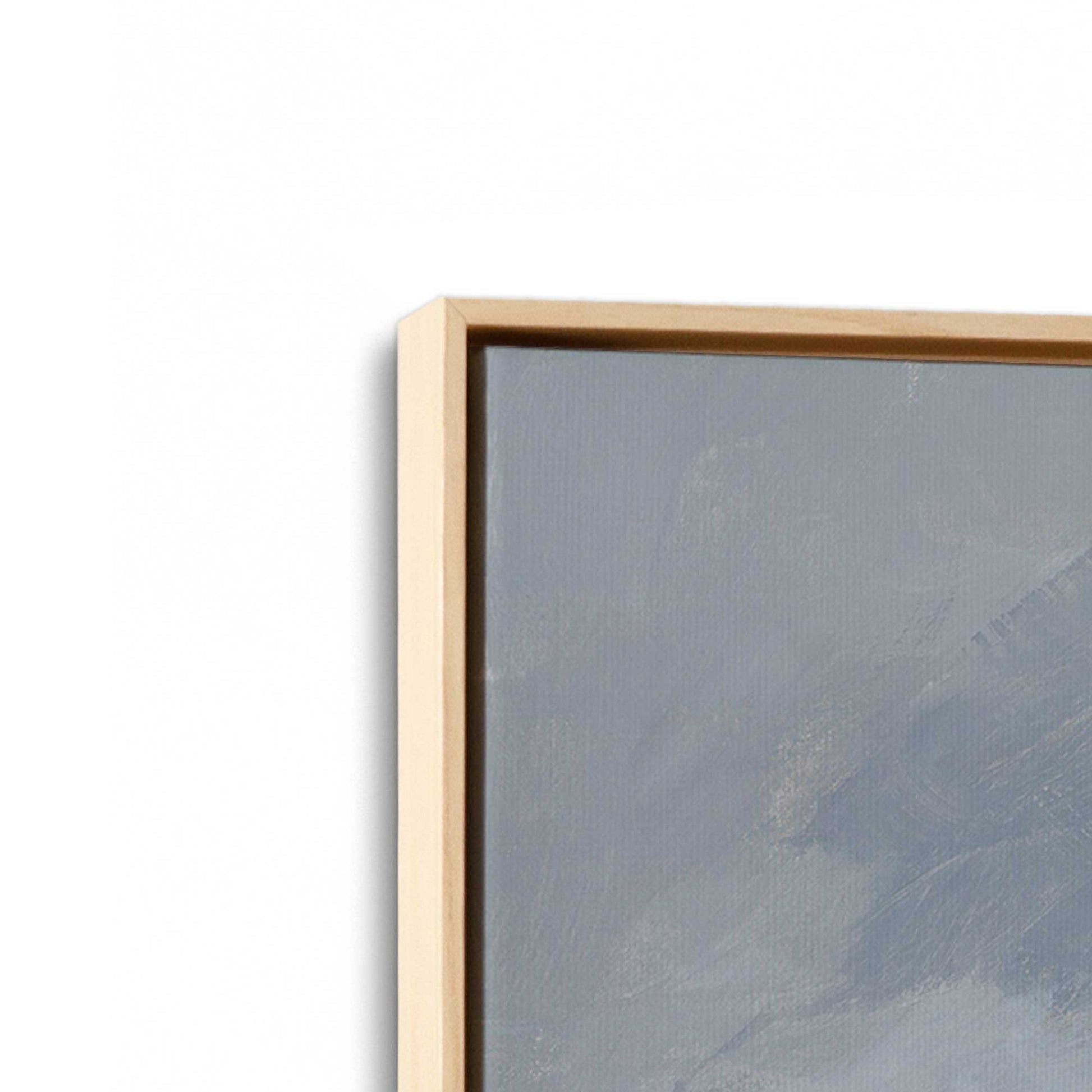 [Color:American Maple], Picture of art in a American Maple frame at an angle