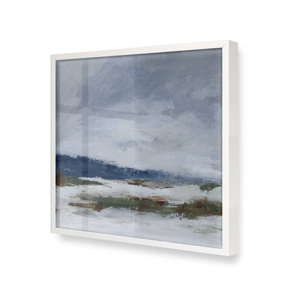 [Color:Opaque White], Picture of art in a Opaque White frame at an angle