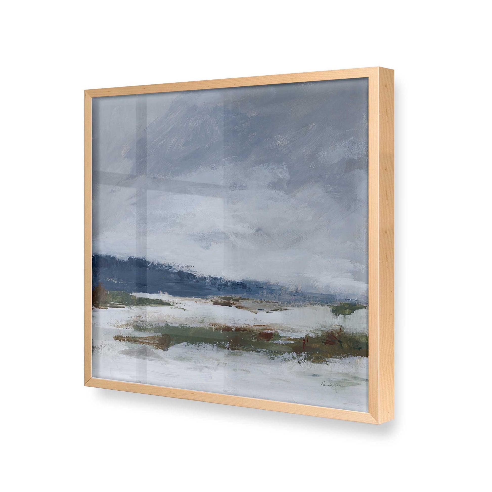 [Color:Raw Maple], Picture of art in a Raw Maple frame at an angle