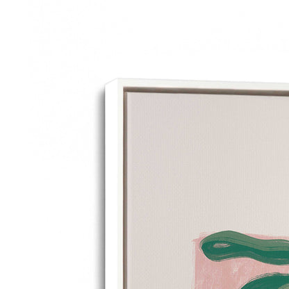 [Color:Opaque White], Picture of art in a White frame at an angle