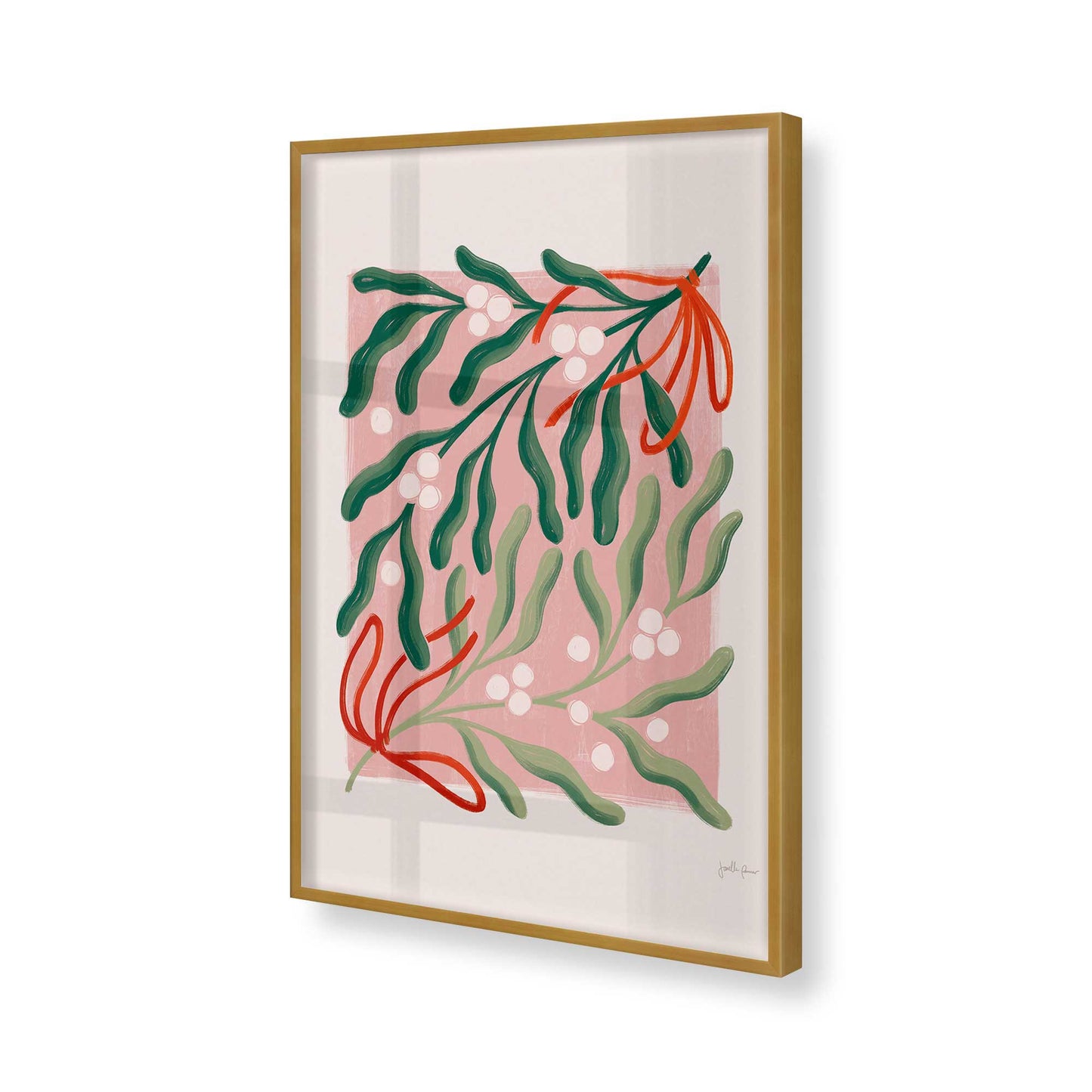 [Color:Polished Gold], Picture of art in a Polished Gold frame of the corner