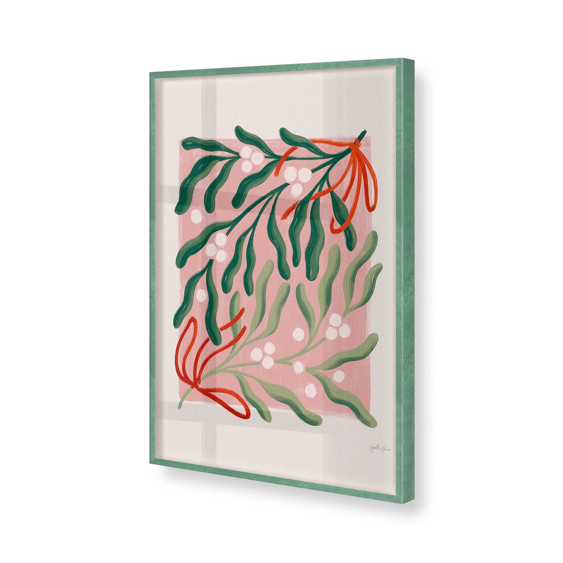 [Color:Lemon Grass], Picture of art in a Lemon Grass frame of the corner