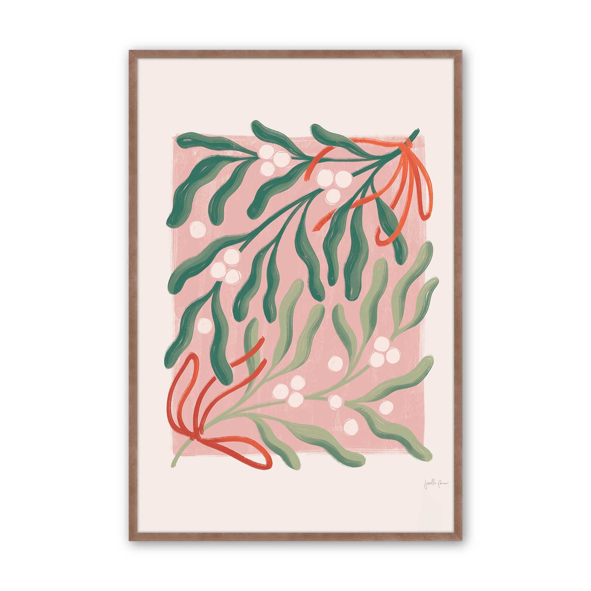 [Color:Powder Rose], Picture of art in a Powder Rose frame