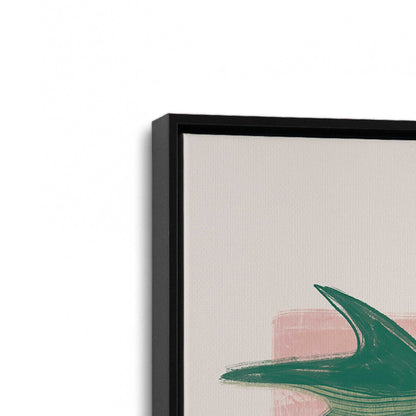 [Color:Satin Black], Picture of art in a Satin Black frame at an angle