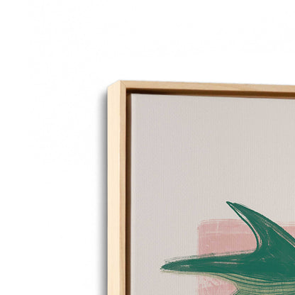 [Color:American Maple], Picture of art in a American Maple frame at an angle