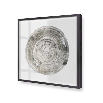 [Color:Weathered Zinc], Picture of art in a Weathered Zinc frame at an angle