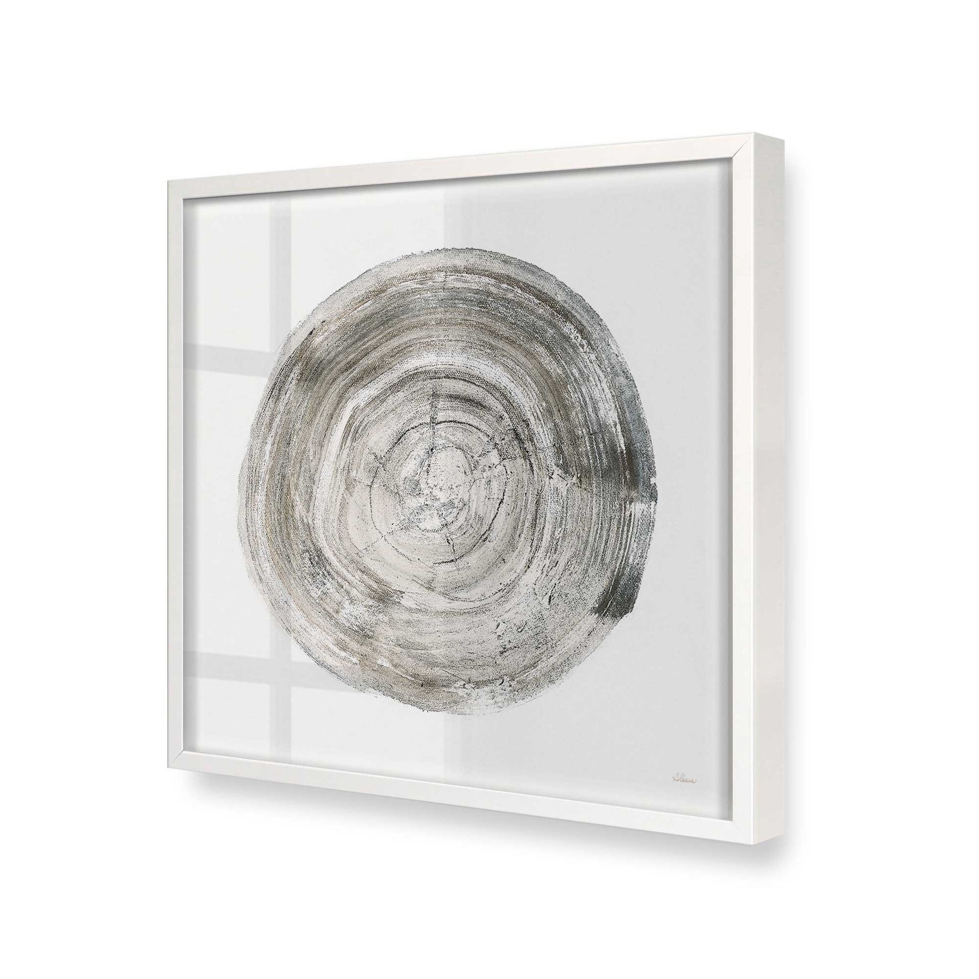 [Color:Opaque White], Picture of art in a Opaque White frame at an angle