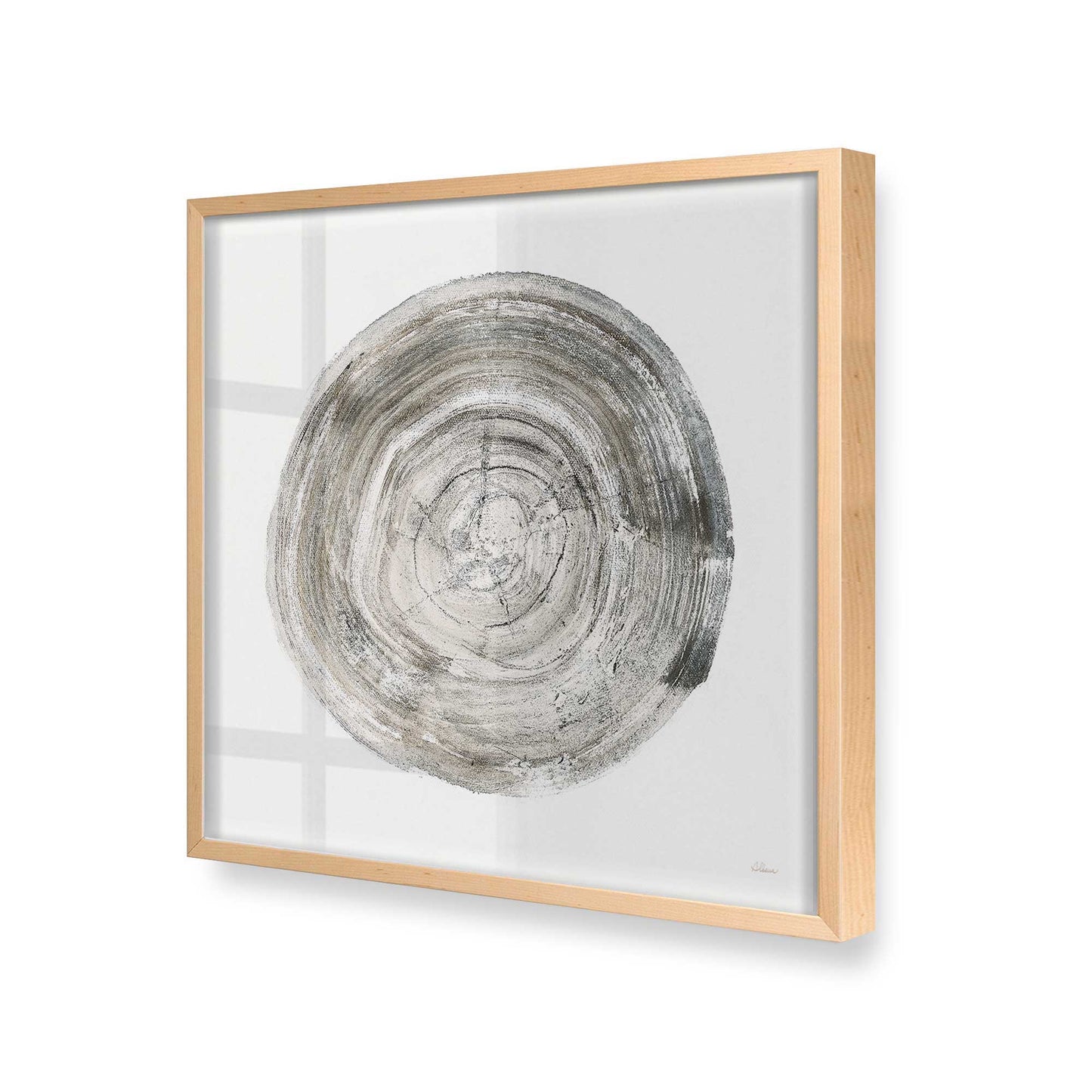 [Color:Raw Maple], Picture of art in a Raw Maple frame at an angle